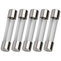 2A 3AG Fast Blow Fuse 1-1/4" x 1/4" (6 mm x 30 mm) 5-Pack